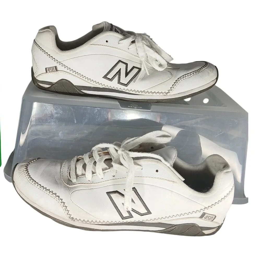 New Balance WA450PL White Leather Athletic Running Walking Shoes Womens Size 7.5